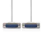 Nedis serie kabel | D-SUB 25-Pin Han | D-SUB 25-Pin Han | Nikkel belagt | 2.00 m | Rund | PVC | Elfenben | Label Nedis serie kabel | D-SUB 25-Pin Han | D-SUB 25-Pin Han | Nikkel belagt | 2.00 m | Rund | PVC | Elfenben | Label