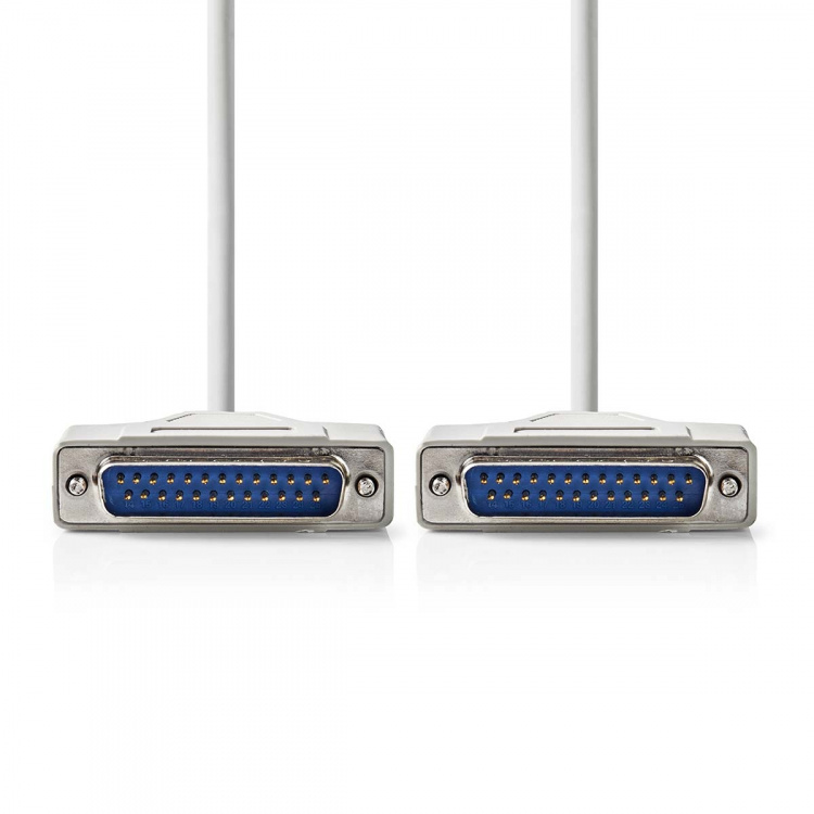 Nedis serie kabel | D-SUB 25-Pin Han | D-SUB 25-Pin Han | Nikkel belagt | 2.00 m | Rund | PVC | Elfenben | Label Nedis serie kabel | D-SUB 25-Pin Han | D-SUB 25-Pin Han | Nikkel belagt | 2.00 m | Rund | PVC | Elfenben | Label