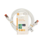 Nedis CAT6 Nettverkskabel | RJ45 Han | RJ45 Han | S/FTP | 2.00 m | Rund | LSZH | Hvit | Label Nedis CAT6 Nettverkskabel | RJ45 Han | RJ45 Han | S/FTP | 2.00 m | Rund | LSZH | Hvit | Label