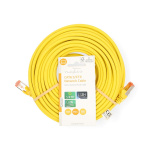 Nedis CAT6 Nettverkskabel | RJ45 Han | RJ45 Han | S/FTP | 15.0 m | Rund | LSZH | Gul | Label Nedis CAT6 Nettverkskabel | RJ45 Han | RJ45 Han | S/FTP | 15.0 m | Rund | LSZH | Gul | Label