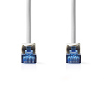 Nedis CAT6a nettverkskabel | S/FTP | RJ45 Han | RJ45 Han | 0.25 m | Snagless | Rund | LSZH | Grå | Label