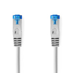 Nedis CAT6a nettverkskabel | S/FTP | RJ45 Han | RJ45 Han | 10.0 m | Snagless | Rund | LSZH | Grå | Label