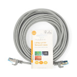 Nedis CAT6a nettverkskabel | S/FTP | RJ45 Han | RJ45 Han | 10.0 m | Snagless | Rund | LSZH | Grå | Label