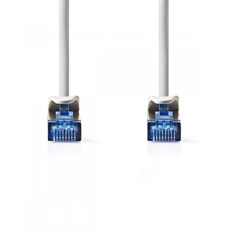 Nedis CAT6a nettverkskabel | S/FTP | RJ45 Han | RJ45 Han | 5.00 m | Snagless | Rund | LSZH | Grå | Label