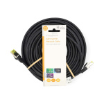 Nedis CAT7 nettverkskabel | S/FTP | RJ45 Han | RJ45 Han | 20.0 m | Snagless | Rund | LSZH | Sort | Label