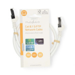 Nedis Cat 8.1 nettverkskabel | S/FTP | RJ45 Han | RJ45 Han | 0.50 m | Rund | LSZH | Hvit | Label Nedis Cat 8.1 nettverkskabel | S/FTP | RJ45 Han | RJ45 Han | 0.50 m | Rund | LSZH | Hvit | Label