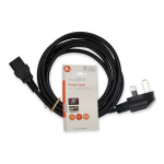 Nedis Strømkabel | UK Han | IEC-320-C13 | Vinklet | Rett | Nikkel belagt | 3.00 m | Rund | PVC | Sort | Label