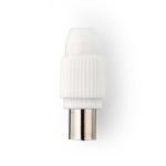 Nedis IEC (koaks) Connector | Rett | Hann | Nikkel belagt | 75 Ohm | Skrue | Kabeltilførselsdiameter: 7.0 mm | Metall / PVC | Hvit | 2 stk. | Boks Nedis IEC (koaks) Connector | Rett | Hann | Nikkel belagt | 75 Ohm | Skrue | Kabeltilførselsdiameter: 7.0 mm | Metall / PVC | Hvit | 2 stk. | Boks