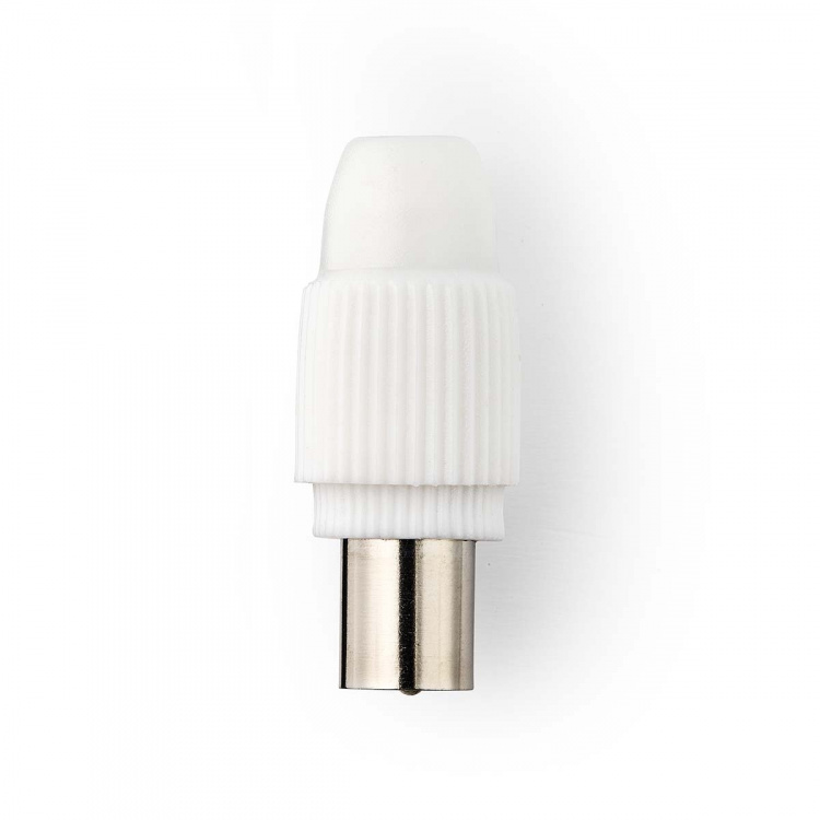 Nedis IEC (koaks) Connector | Rett | Hann | Nikkel belagt | 75 Ohm | Skrue | Kabeltilførselsdiameter: 7.0 mm | Metall / PVC | Hvit | 2 stk. | Boks Nedis IEC (koaks) Connector | Rett | Hann | Nikkel belagt | 75 Ohm | Skrue | Kabeltilførselsdiameter: 7.0 mm | Metall / PVC | Hvit | 2 stk. | Boks