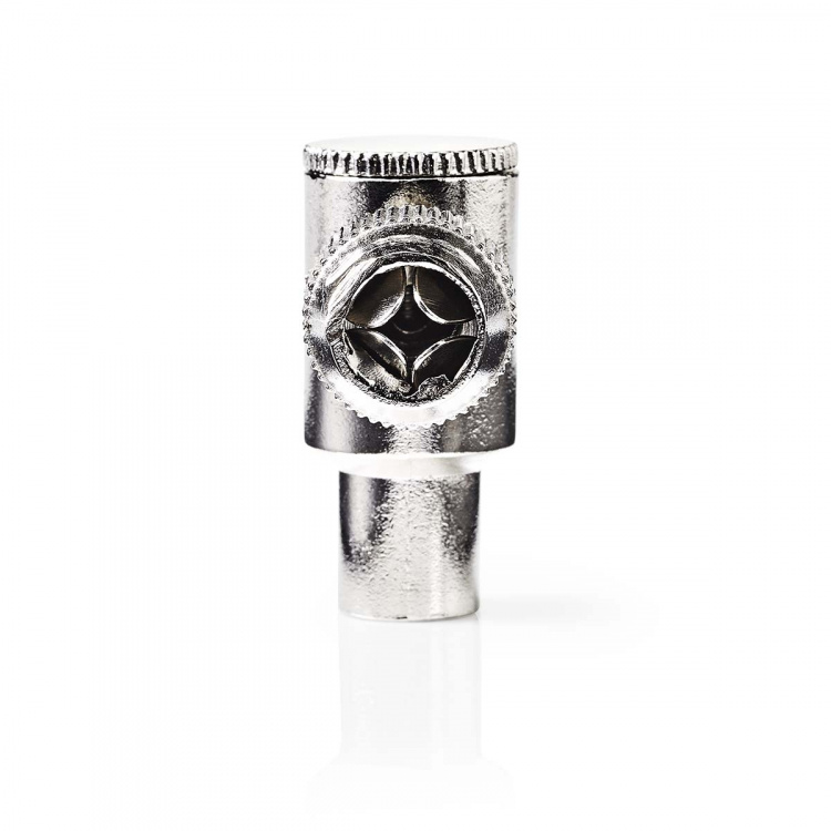 Nedis IEC (koaks) Connector | Vinklet 90° | Hann | Nikkel belagt | 75 Ohm | Skrue | Kabeltilførselsdiameter: 7.0 mm | Metall | Sølv | 2 stk. | Boks Nedis IEC (koaks) Connector | Vinklet 90° | Hann | Nikkel belagt | 75 Ohm | Skrue | Kabeltilførselsdiameter: 7.0 mm | Metall | Sølv | 2 stk. | Boks