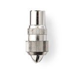 Nedis IEC (koaks) Connector | Rett | Hunn | Nikkel belagt | 75 Ohm | Skrue | Kabeltilførselsdiameter: 7.0 mm | Metall | Sølv | 2 stk. | Boks Nedis IEC (koaks) Connector | Rett | Hunn | Nikkel belagt | 75 Ohm | Skrue | Kabeltilførselsdiameter: 7.0 mm | Metall | Sølv | 2 stk. | Boks