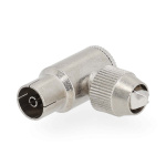 Nedis IEC (koaks) Connector | Vinklet 90° | Hunn | Nikkel belagt | 75 Ohm | Skrue | Kabeltilførselsdiameter: 7.0 mm | Metall | Sølv | 2 stk. | Gift Box with Euro Lock Nedis IEC (koaks) Connector | Vinklet 90° | Hunn | Nikkel belagt | 75 Ohm | Skrue | Kabeltilførselsdiameter: 7.0 mm | Metall | Sølv | 2 stk. | Gift Box with Euro Lock