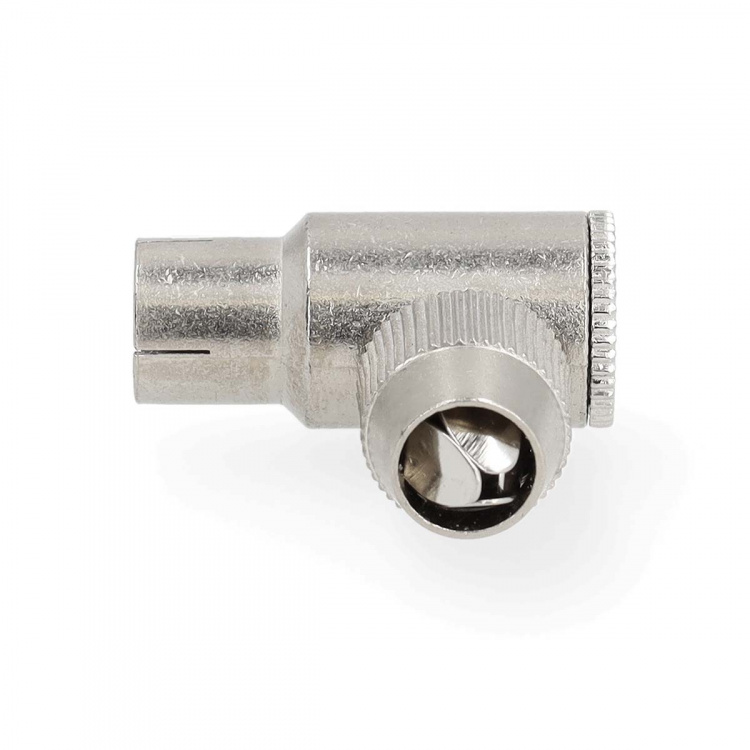 Nedis IEC (koaks) Connector | Vinklet 90° | Hunn | Nikkel belagt | 75 Ohm | Skrue | Kabeltilførselsdiameter: 7.0 mm | Metall | Sølv | 2 stk. | Gift Box with Euro Lock Nedis IEC (koaks) Connector | Vinklet 90° | Hunn | Nikkel belagt | 75 Ohm | Skrue | Kabeltilførselsdiameter: 7.0 mm | Metall | Sølv | 2 stk. | Gift Box with Euro Lock