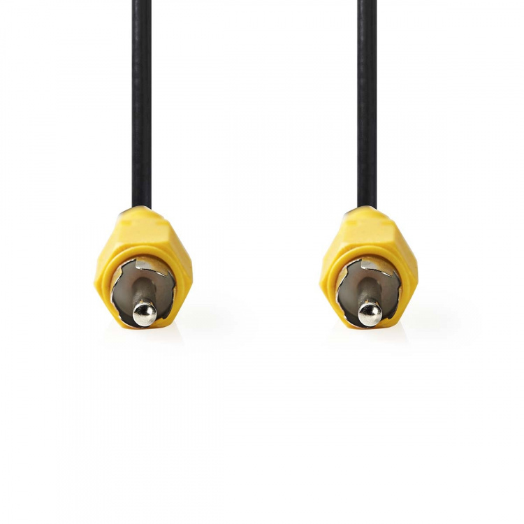 Nedis Kompositt videokabel | RCA Han | RCA Han | Nikkel belagt | 480p | 5.00 m | Rund | PVC | Sort | Label