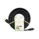 Nedis High Speed ​​HDMI ™ kabel med Ethernet | HDMI ™ -kontakt | HDMI ™ -kontakt | 4K@60Hz | ARC | 18 Gbps | 10.0 m | Rund | PVC | Sort | Label