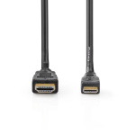 Nedis High Speed HDMI ™ kabel med Ethernet | HDMI ™ -kontakt | HDMI ™ minikontakt | 4K@30Hz | 10.2 Gbps | 3.00 m | Rund | PVC | Sort | Label Nedis High Speed HDMI ™ kabel med Ethernet | HDMI ™ -kontakt | HDMI ™ minikontakt | 4K@30Hz | 10.2 Gbps | 3.00 m | Rund | PVC | Sort | Label