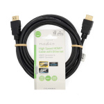 Nedis High Speed HDMI ™ kabel med Ethernet | HDMI ™ -kontakt | HDMI ™ -kontakt | 4K@60Hz | ARC | 18 Gbps | 3.00 m | Rund | PVC | Sort | Label Nedis High Speed HDMI ™ kabel med Ethernet | HDMI ™ -kontakt | HDMI ™ -kontakt | 4K@60Hz | ARC | 18 Gbps | 3.00 m | Rund | PVC | Sort | Label