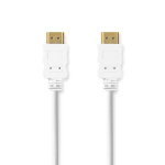 Nedis High Speed HDMI ™ kabel med Ethernet | HDMI ™ -kontakt | HDMI ™ -kontakt | 4K@60Hz | ARC | 18 Gbps | 2.00 m | Rund | PVC | Hvit | Label Nedis High Speed HDMI ™ kabel med Ethernet | HDMI ™ -kontakt | HDMI ™ -kontakt | 4K@60Hz | ARC | 18 Gbps | 2.00 m | Rund | PVC | Hvit | Label