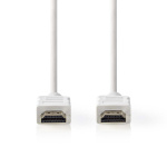 Nedis High Speed HDMI ™ kabel med Ethernet | HDMI ™ -kontakt | HDMI ™ -kontakt | 4K@60Hz | ARC | 18 Gbps | 2.00 m | Rund | PVC | Hvit | Label Nedis High Speed HDMI ™ kabel med Ethernet | HDMI ™ -kontakt | HDMI ™ -kontakt | 4K@60Hz | ARC | 18 Gbps | 2.00 m | Rund | PVC | Hvit | Label