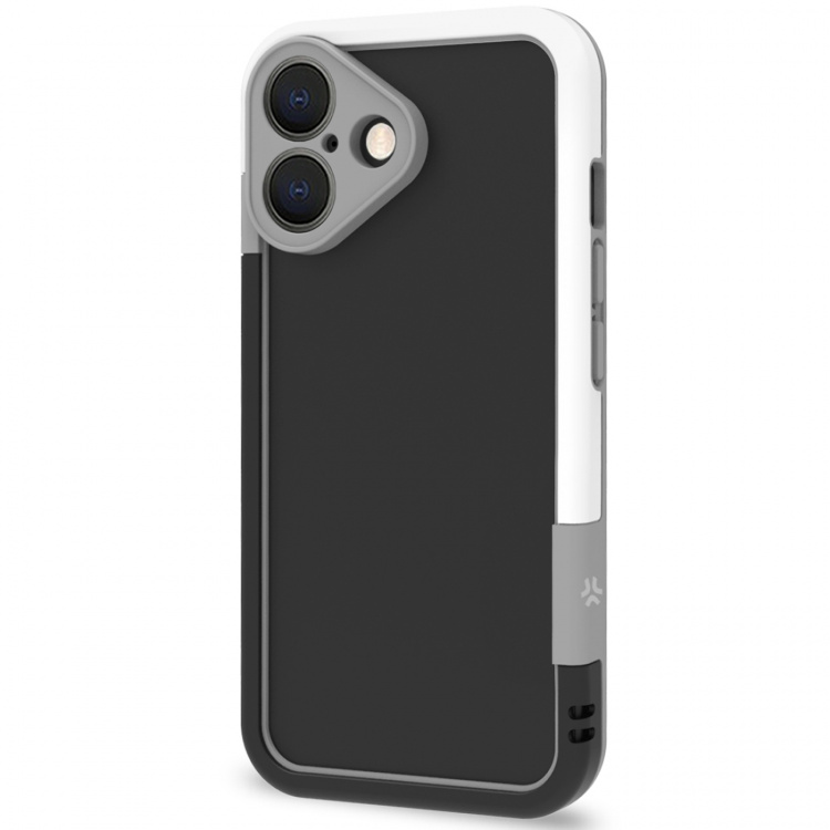 Celly Støtfanger iPhone 16 svart/hvit