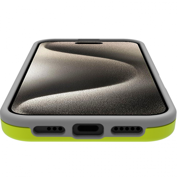 Celly Støtfanger iPhone 16 Hvit/Limegrønn