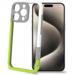 Celly Støtfanger iPhone 16 Pro hvit/limegrønn Celly Støtfanger iPhone 16 Pro hvit/limegrønn