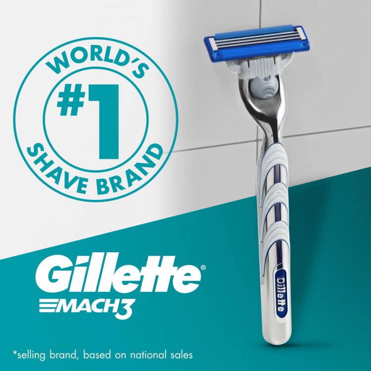 Gillette Barberhøvel Mach3 Turbo 2 stk barberblader