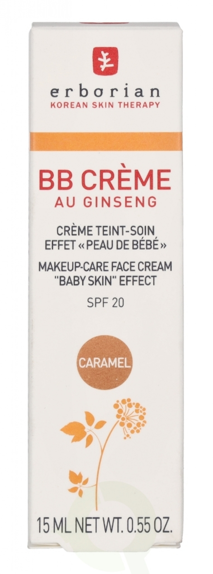 Erborian BB Cream Au Ginseng 5-In-1 Baby Skin Effect SPF20 15 ml Caramel