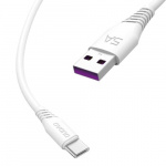 Dudao L2T USB-A to USB-C cable 2m white Dudao L2T USB-A to USB-C cable 2m white