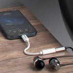 Dudao L16i Lightning to 3.5mm Jack adapter white