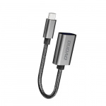 Dudao L15T USB-C to USB-A Adapter Silver
