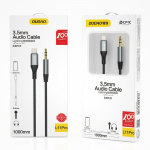 Dudao L11PRO 3.5mm Jack to Lightning cable 1m gray