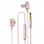 Dudao X15 dual dynamic music headphones 3.5 mm jack 1.2 m pink Dudao X15 dual dynamic music headphones 3.5 mm jack 1.2 m pink