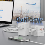 Dudao A35 Universal reseadapter Svart