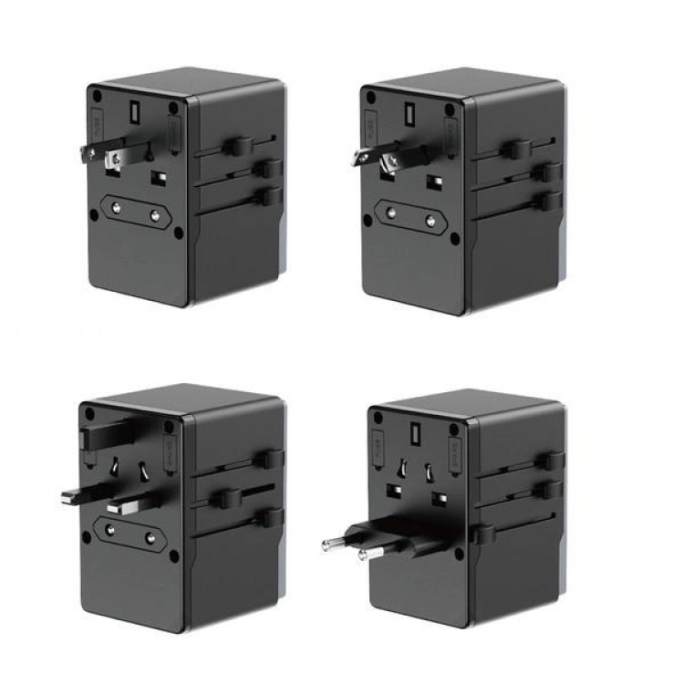 Dudao A65Pro Universal reseadapter Svart