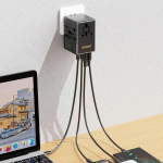 Dudao A65Pro Universal reseadapter Svart