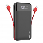 Dudao K1Pro powerbank 20000mAh 15Watt 4xcables svart