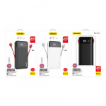 Dudao K1Pro powerbank 20000mAh 15Watt 4xcables vit
