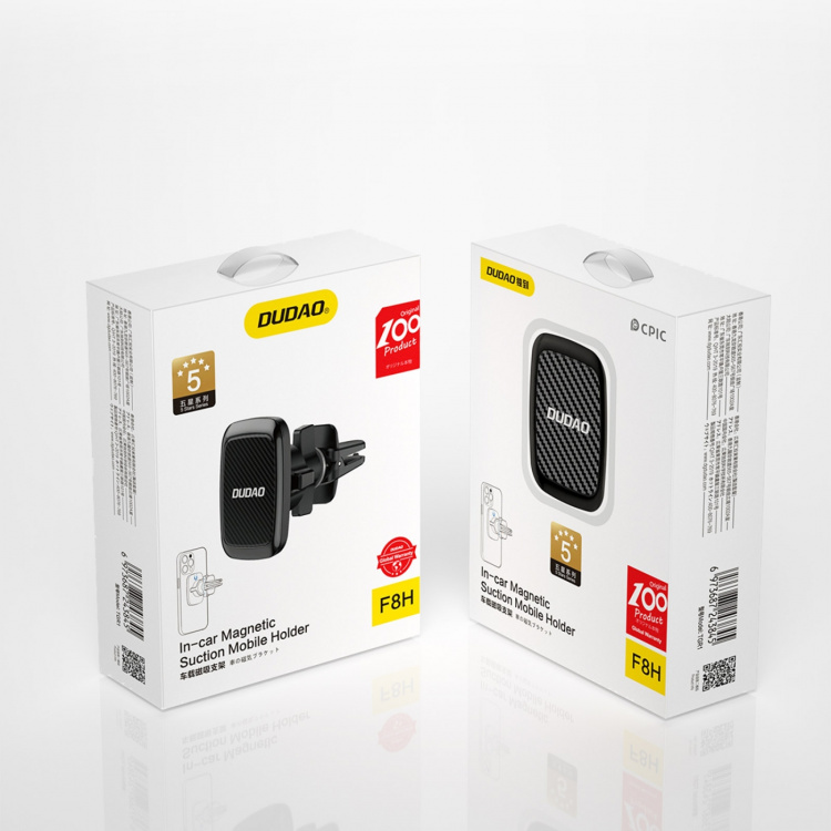 Dudao Dudao F8H magnetisk biltelefonhållare svart (F8H)