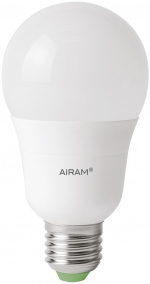 Airam LED frosted pære, E27, 4000K, 810 lm, opal Airam LED frosted pære, E27, 4000K, 810 lm, opal