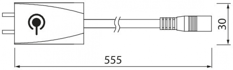 Airam Tilkoblingskabel for lineær trykkbryter, 0,5 m
