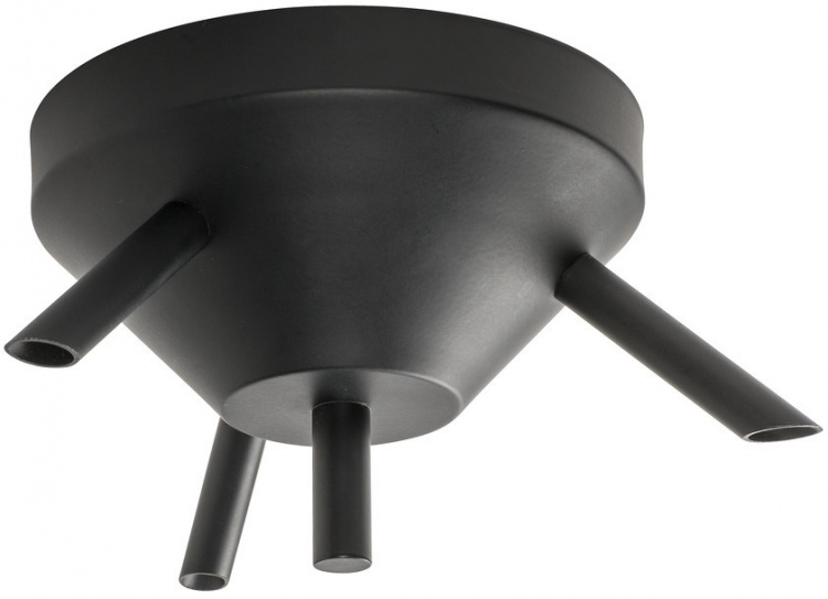 Airam Takkopp, for tre opphengskabler, svart Airam Takkopp, for tre opphengskabler, svart