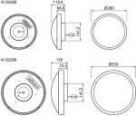 Airam Zeo Duo 350 Plafond, 1100 lm, 18 W, med variabel lysfarge
