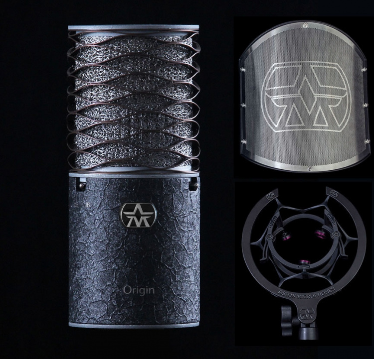 Aston Origin Black Bundle-studiomikrofonpakke