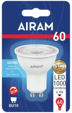 Airam LED PAR16, 4000K, 425 lm, GU10-sokkel Airam LED PAR16, 4000K, 425 lm, GU10-sokkel
