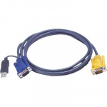 ATEN KVM-kabel, SPHD15 hann > HD15 hann & USB A-type hann, 5 m ATEN KVM-kabel, SPHD15 hann > HD15 hann & USB A-type hann, 5 m