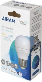 Airam SmartHome dekorativ lampe, E27, opal, 470 lm, tunable white, WiFi