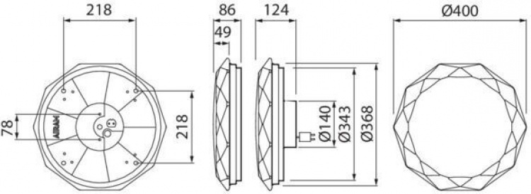 Airam Gaia Starlight taklampe, 22W, 2700-6500K, hvit, 40 cm Airam Gaia Starlight taklampe, 22W, 2700-6500K, hvit, 40 cm