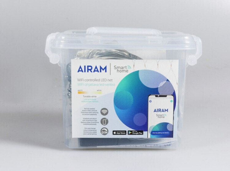 Airam SmartHome LED-lysnettverk, tunable hvit, Wifi Airam SmartHome LED-lysnettverk, tunable hvit, Wifi
