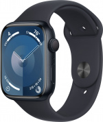 Apple Watch Series 9 (GPS) 45 mm midnattsblå aluminiumsdeksel og midnattsblå sportsrem, M/L (MR9A3)